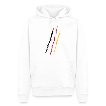 Germany - Sweat à capuche Premium bio Homme - blanc - Devant - Nico (187cm)