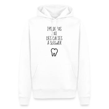 Zahnarzt / Zahnärztin / Zahn / Zahnmedizin - Männer Premium Bio Hoodie - Weiß - Vorne - Nico (187cm)
