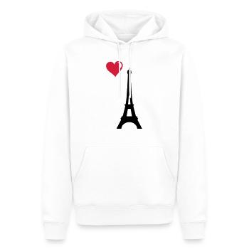 eiffel tower love - Männer Premium Bio Hoodie - Weiß - Vorne - Nico (187cm)