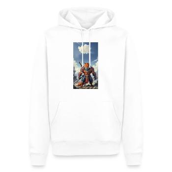 Ein monströses Ungetüm, ein Rotfuchs als Fantasie - Männer Premium Bio Hoodie - Weiß - Vorne - Nico (187cm)