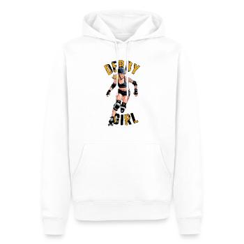 Roller Derby für einen Rollschuhfahrerin - Männer Premium Bio Hoodie - Weiß - Vorne - Nico (187cm)