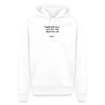 Bibelvers - Matthäus 7.12 - Männer Premium Bio Hoodie - Weiß - Vorne - Nico (187cm)