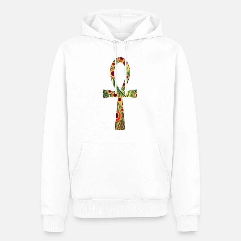 anch e 110 - Männer Premium Bio Hoodie - Weiß