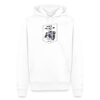 RCAM neu - Männer Premium Bio Hoodie - Weiß - Vorne - Nico (187cm)