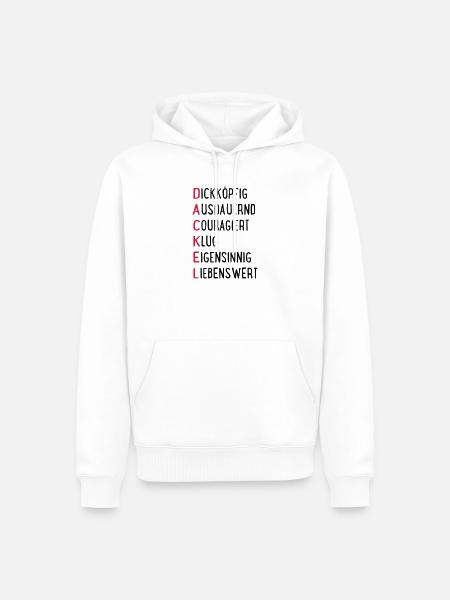 Dackel - Männer Premium Bio Hoodie - Weiß