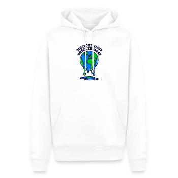 Umwelt Mutter Erde Umweltschutz Statement - Männer Premium Bio Hoodie - Weiß - Vorne - Nico (187cm)