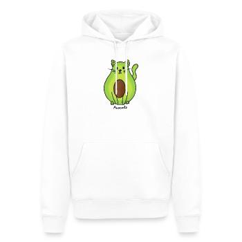 Avocato - Männer Premium Bio Hoodie - Weiß - Vorne - Nico (187cm)