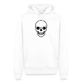 Bande dessinée squelette - Sweat à capuche Premium bio Homme - blanc - Devant - Nico (187cm)