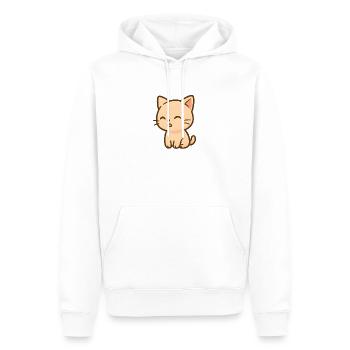 Süßes Kätzchen Kawaii - Männer Premium Bio Hoodie - Weiß - Vorne - Nico (187cm)