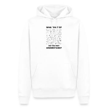 Math Teacher Mathematics Professor Mathematician - Men’s Premium Organic Hoodie - white - Front - Nico (187cm)