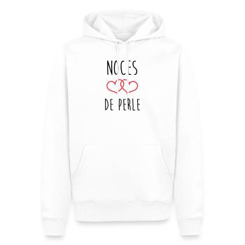 Pearl Wedding 30 Jahre - Männer Premium Bio Hoodie - Weiß - Vorne - Nico (187cm)