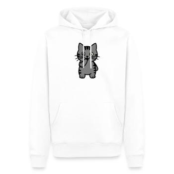 Tigre Chat Tigre-Tigre-Trois Couleurs - Sweat à capuche Premium bio Homme - blanc - Devant - Nico (187cm)
