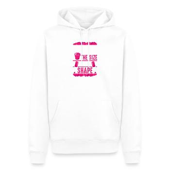 Designer de manucures Salon de manucure cosmétiques - Sweat à capuche Premium bio Homme - blanc - Devant - Nico (187cm)