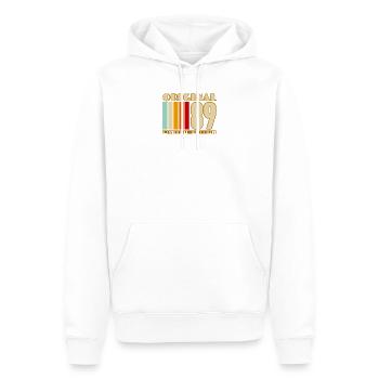 Original 89 Limited Edition - Men’s Premium Organic Hoodie - white - Front - Nico (187cm)