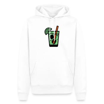 Cocktail Glass Summer Drink Vacances de garçon pour filles - Sweat à capuche Premium bio Homme - blanc - Devant - Nico (187cm)