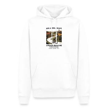 Tuscan Gravel Road Rider - Men’s Premium Organic Hoodie - white - Front - Nico (187cm)