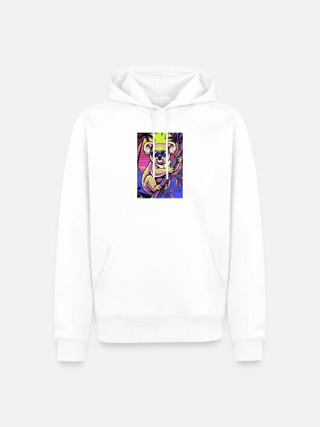 Koala - Männer Premium Bio Hoodie - Weiß