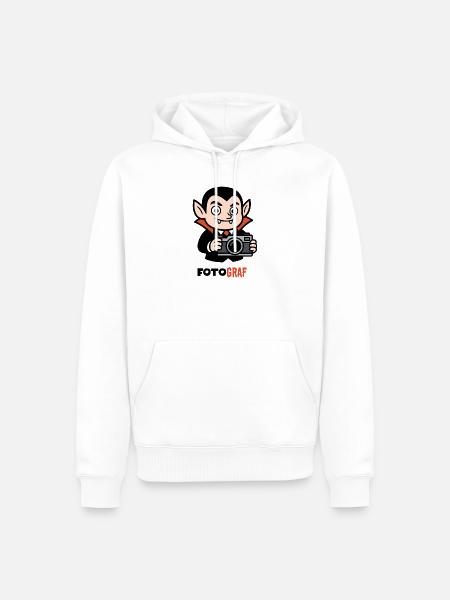 FOTOGRAF - Männer Premium Bio Hoodie - Weiß