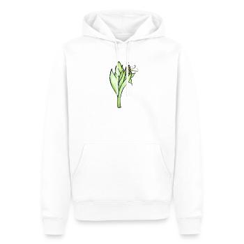 Aquarell-Maispflanzenillustration - Männer Premium Bio Hoodie - Weiß - Vorne - Nico (187cm)