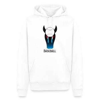 Baseball mascot - Baseball Maskottchen Shirt Sport - Männer Premium Bio Hoodie - Weiß - Vorne - Nico (187cm)