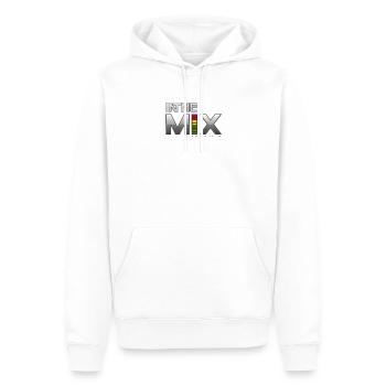intheMix - Männer Premium Bio Hoodie - Weiß - Vorne - Nico (187cm)