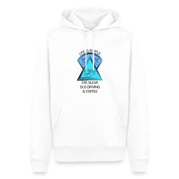 Bus Bus Driver School Bus Bus Driver Coffee - Men’s Premium Organic Hoodie - white - Front - Nico (187cm)