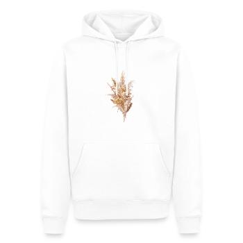 Bouquet de fleurs séchées Boho - Sweat à capuche Premium bio Homme - blanc - Devant - Nico (187cm)