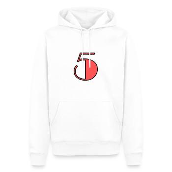 5 JAHRE. 5-JÄHRIGES JUBILÄUM. GEBURTSTAG 5 JAHRE. 5 - Männer Premium Bio Hoodie - Weiß - Vorne - Nico (187cm)
