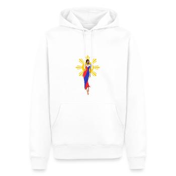 Philippinen Filipina Flagge Filipiniana I Geschenk - Männer Premium Bio Hoodie - Weiß - Vorne - Nico (187cm)