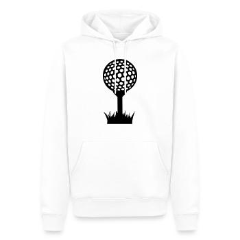 Golf - Sweat à capuche Premium bio Homme - blanc - Devant - Nico (187cm)
