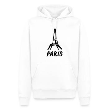eifelturm_2 - Männer Premium Bio Hoodie - Weiß - Vorne - Nico (187cm)