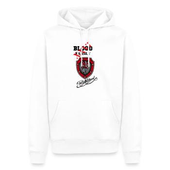 Blood Family Brotherhood 1 - Männer Premium Bio Hoodie - Weiß - Vorne - Nico (187cm)