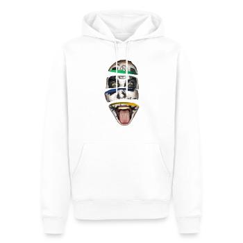 Head - Männer Premium Bio Hoodie - Weiß - Vorne - Nico (187cm)