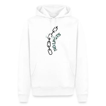 Pas de limites - Sweat à capuche Premium bio Homme - blanc - Devant - Nico (187cm)