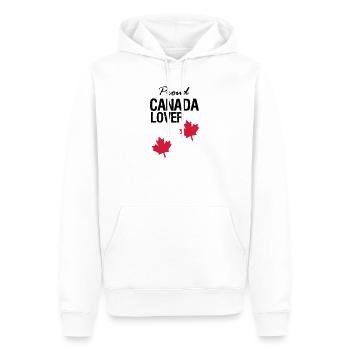 Canada Lover Canada Pays Amérique du Nord Cadeau - Sweat à capuche Premium bio Homme - blanc - Devant - Nico (187cm)