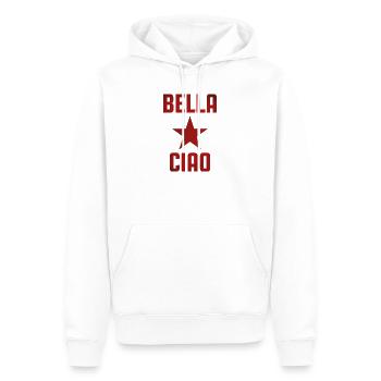 Chants partisans - Sweat à capuche Premium bio Homme - blanc - Devant - Nico (187cm)