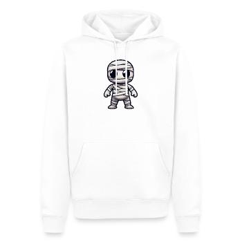 Momie Halloween Bande dessinée mignonne - Sweat à capuche Premium bio Homme - blanc - Devant - Nico (187cm)