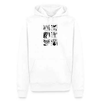 Flower vases - Men’s Premium Organic Hoodie - white - Front - Nico (187cm)