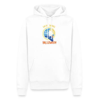 Steig ein bei Losers Skull Drive Wir retten Halloween - Männer Premium Bio Hoodie - Weiß - Vorne - Nico (187cm)