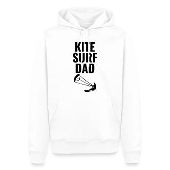 Kitesurfing Kiteboarding Kiteboarder Kitesurf Dad - Men’s Premium Organic Hoodie - white - Front - Nico (187cm)