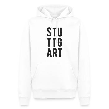 Stuttgart Meme Stuttgarter Stuttgarterin Sprüche - Men’s Premium Organic Hoodie - white - Front - Nico (187cm)