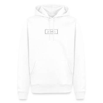 Et si je tombe? Oh, ma chérie, et si tu voles? - Sweat à capuche Premium bio Homme - blanc - Devant - Nico (187cm)