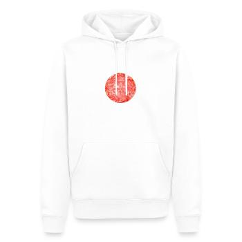 Salami - Männer Premium Bio Hoodie - Weiß - Vorne - Nico (187cm)