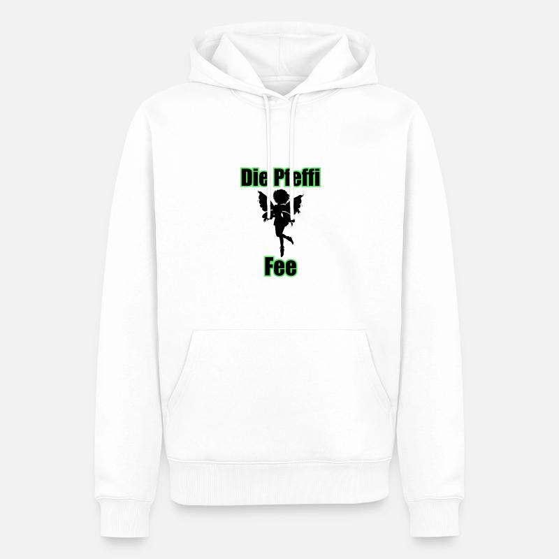 Die Pfeffi Fee - Männer Premium Bio Hoodie - Weiß