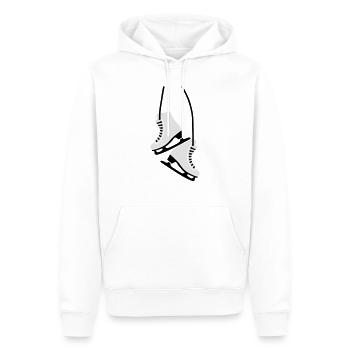 Patin - Sweat à capuche Premium bio Homme - blanc - Devant - Nico (187cm)