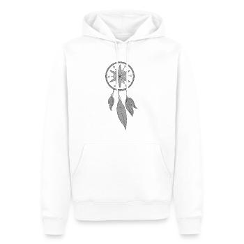 Grey Dream Catcher - Sweat à capuche Premium bio Homme - blanc - Devant - Nico (187cm)