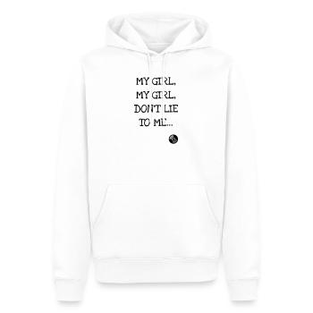 My girl, my girl, don't lie to me ... Nirvana - Men’s Premium Organic Hoodie - white - Front - Nico (187cm)