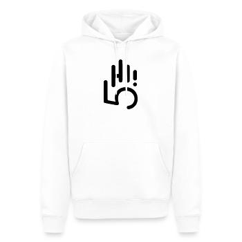 HI5 hi five - Männer Premium Bio Hoodie - Weiß - Vorne - Nico (187cm)