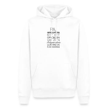 Opa und Oma spezielle Tageskarte - Männer Premium Bio Hoodie - Weiß - Vorne - Nico (187cm)