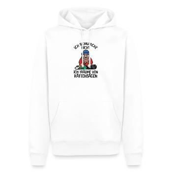 Scie de bois sciure de bois Woodland Lumberjack déclaration - Sweat à capuche Premium bio Homme - blanc - Devant - Nico (187cm)